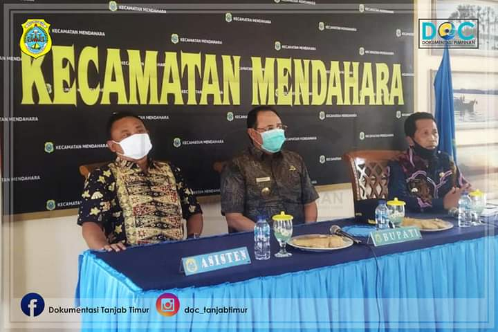 Bupati Tanjung Jabung Timur Varial Adhi Putra, melakukan kunjungan kerja (kunker) ke Kecamatan Mendahara